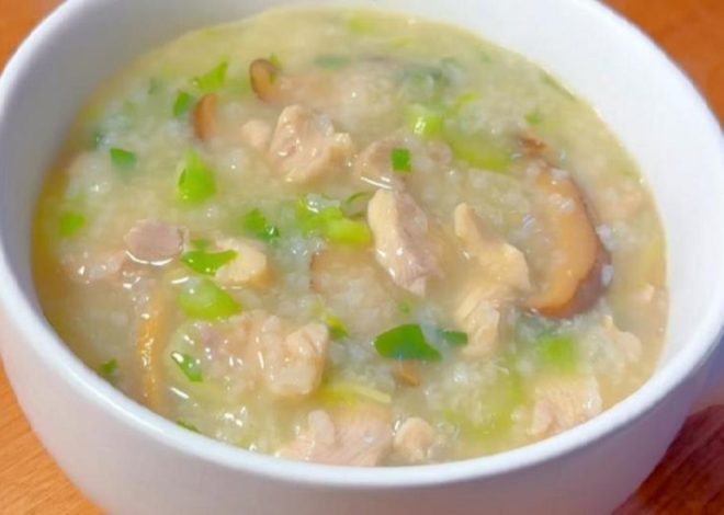 Chinese Chicken & Shiitake Congee: 15-Minute Immunity-Boosting Comfort Bowl